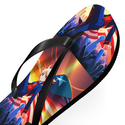 American Super Women Anime Women's Flip Flops