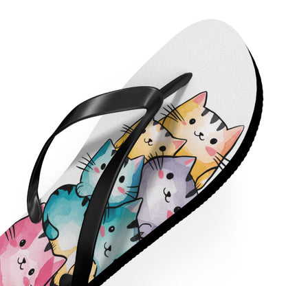 Smiling Cats Flip Flops