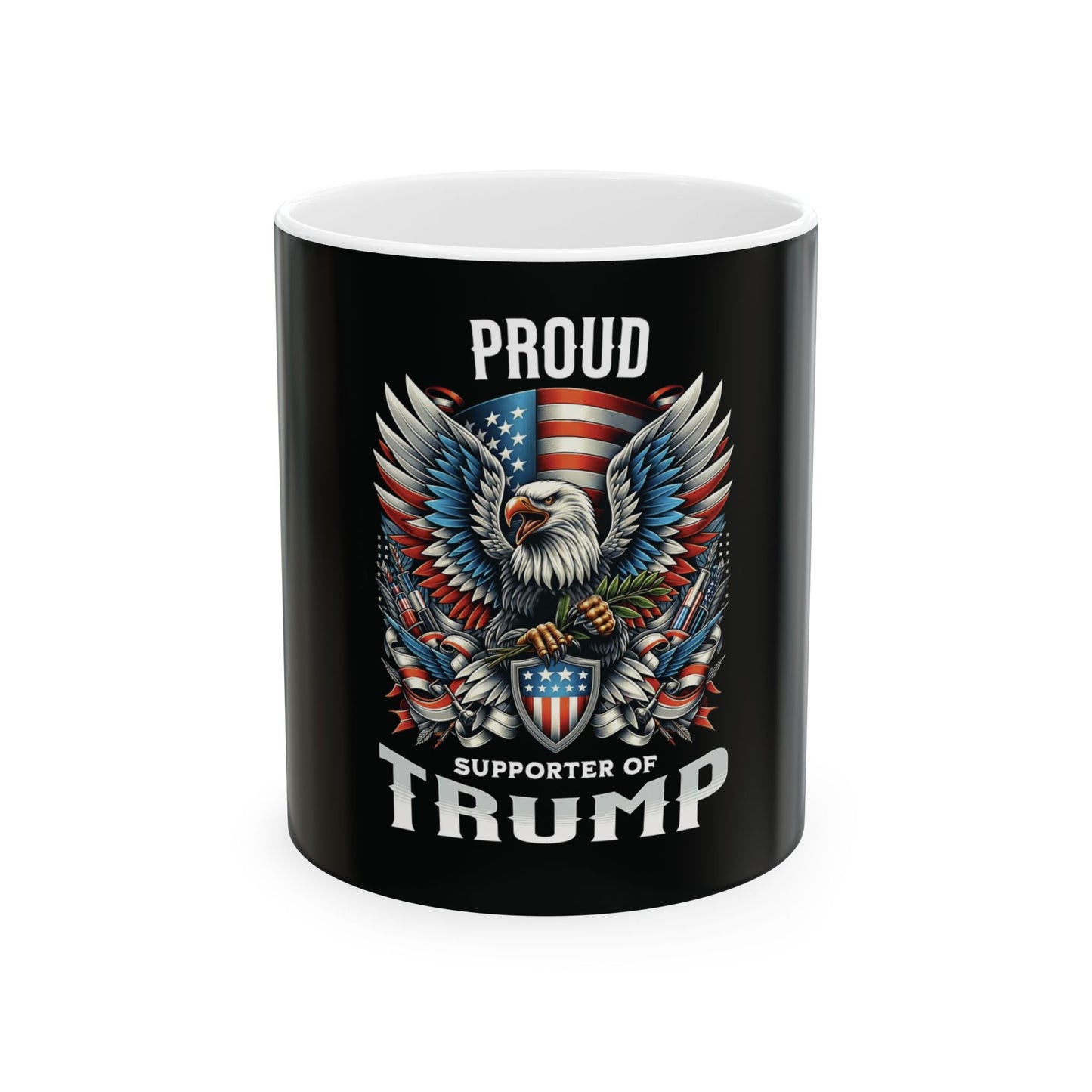 Eagle Trump Supporter Ceramic Mug, (11oz, 15oz)