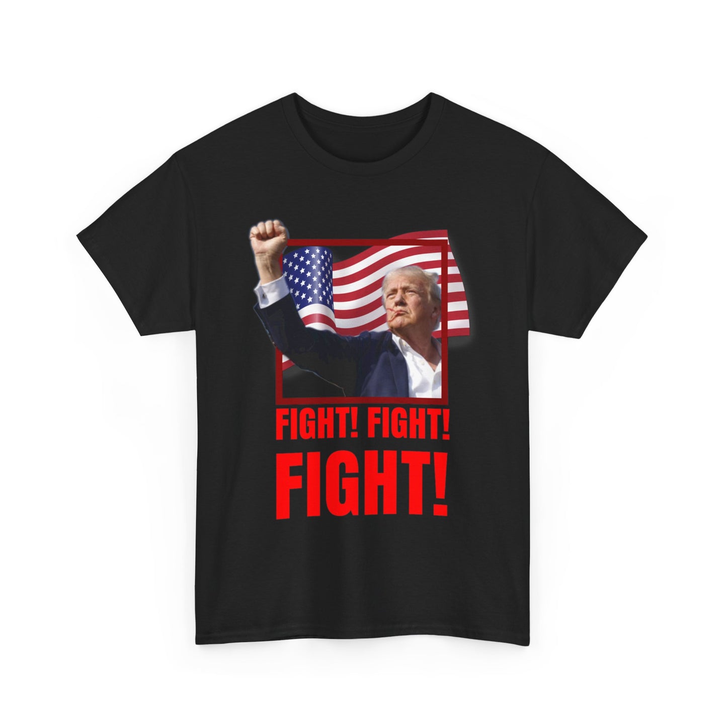 Official Trump Fight for USA Unisex Heavy Cotton Tee