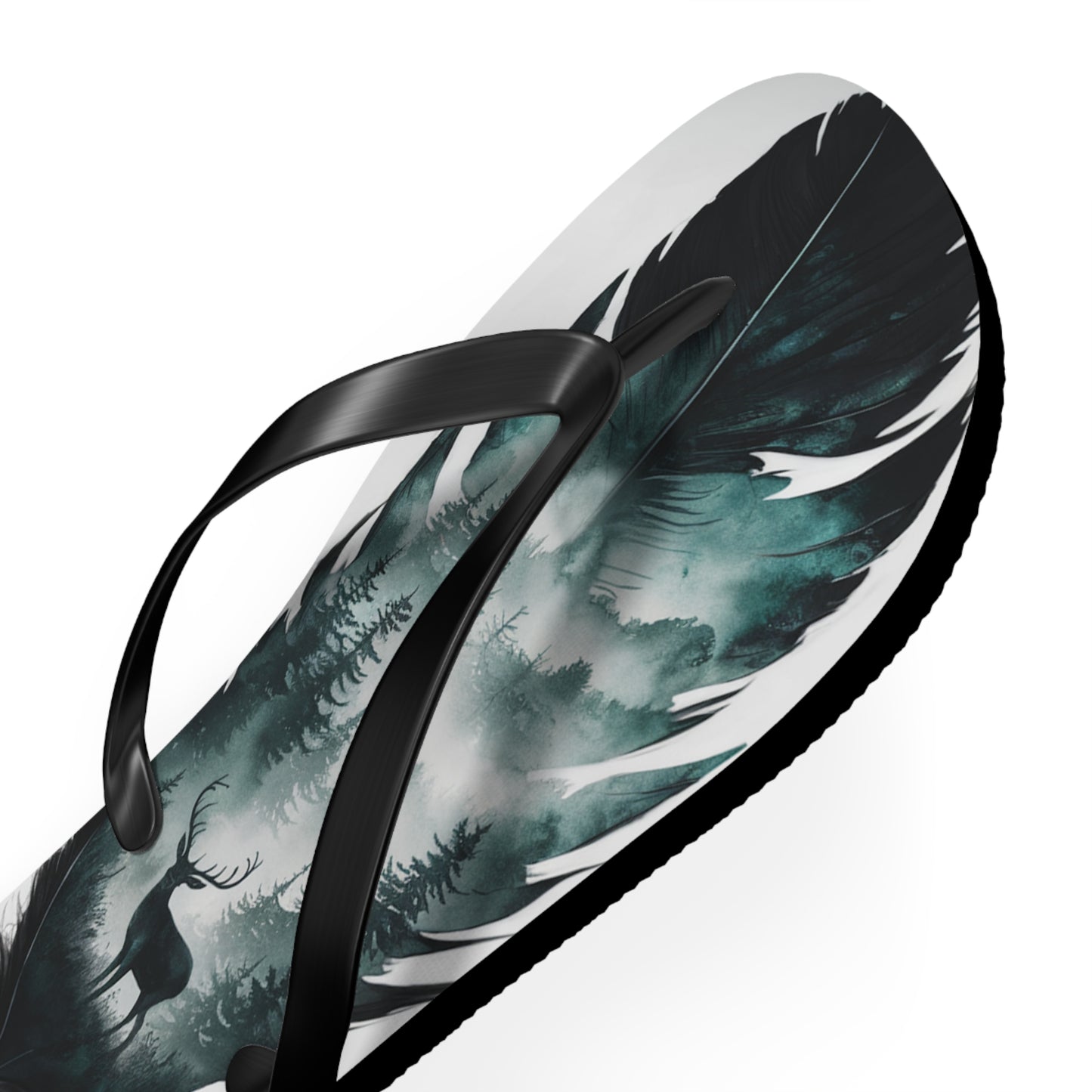 Feather With Essence of Nature Flip Flops