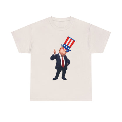 Trump Hat  Unisex Heavy Cotton Tee